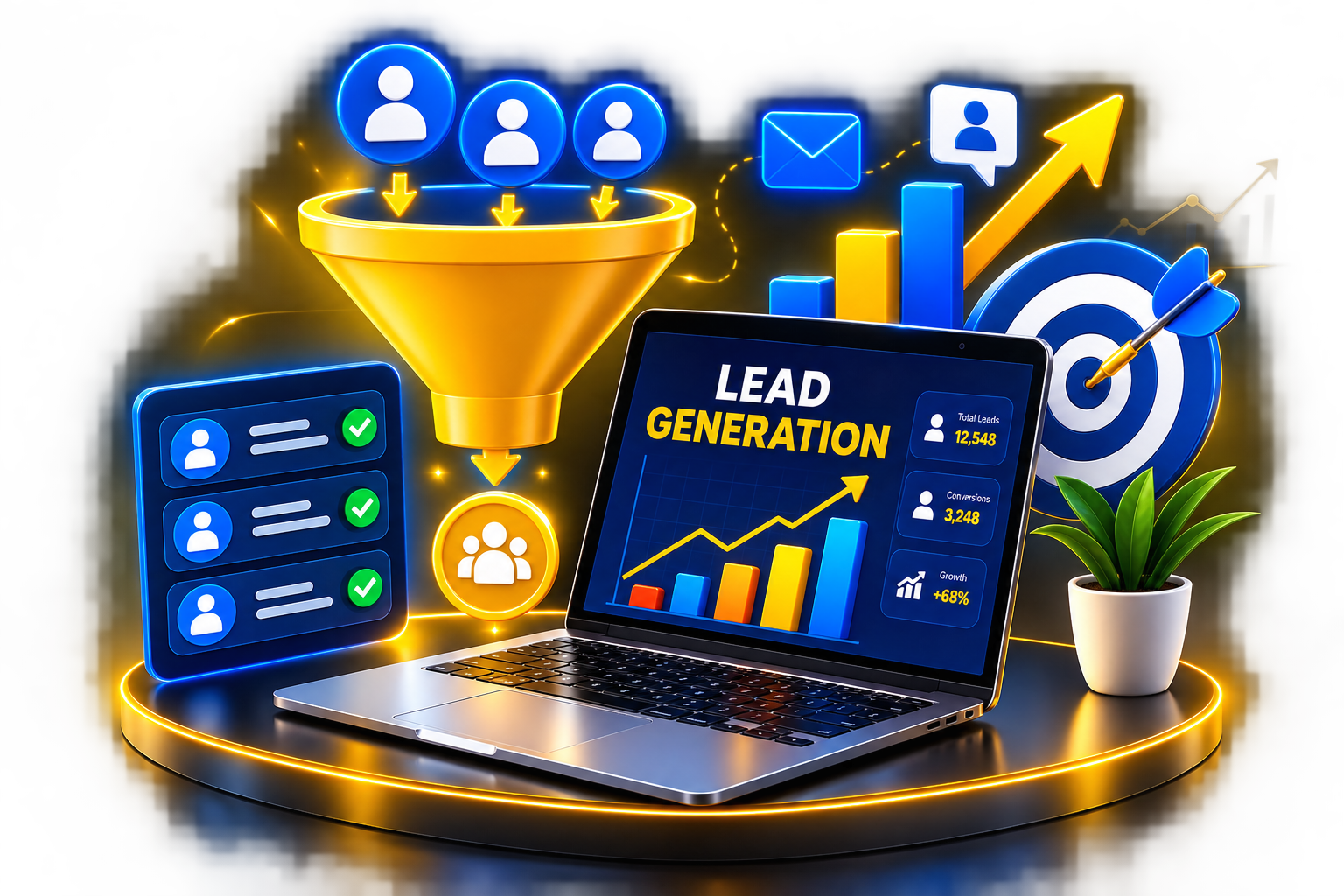Lead generation services by Aarav Digital Marketing